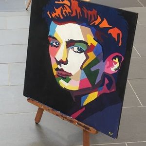 Shawn Mendes Hand Painted Portrait